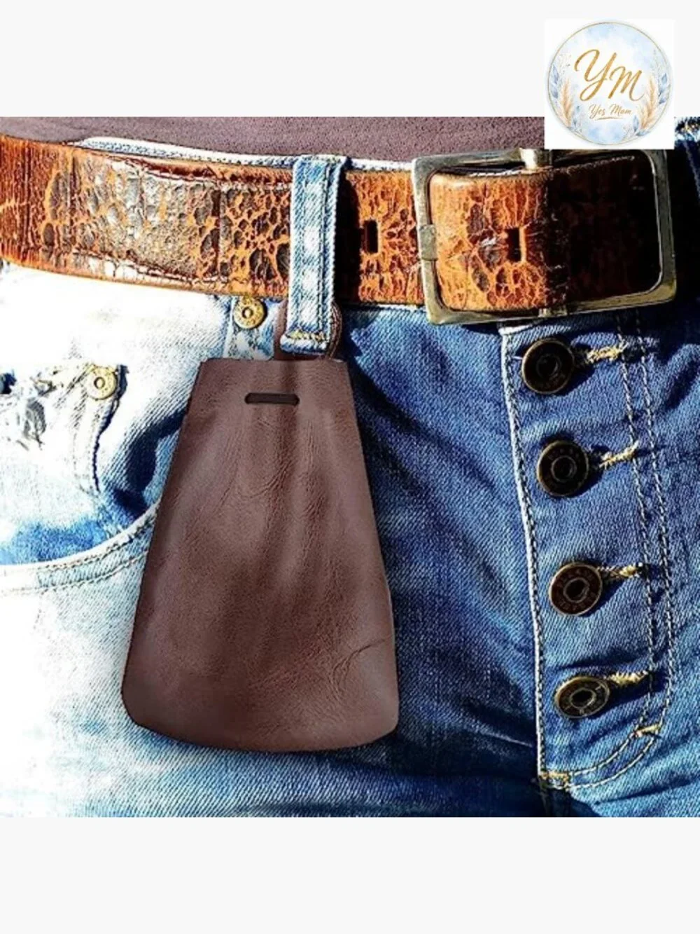 Genuine Leather Drawstring Pouch Coin Bag Tobacco Pouch Medieval Reenactment